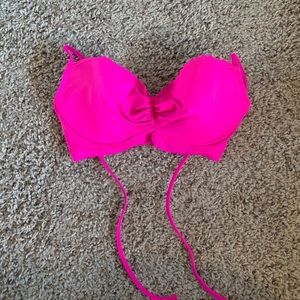 Victoria Secret hot pink bathing suit top